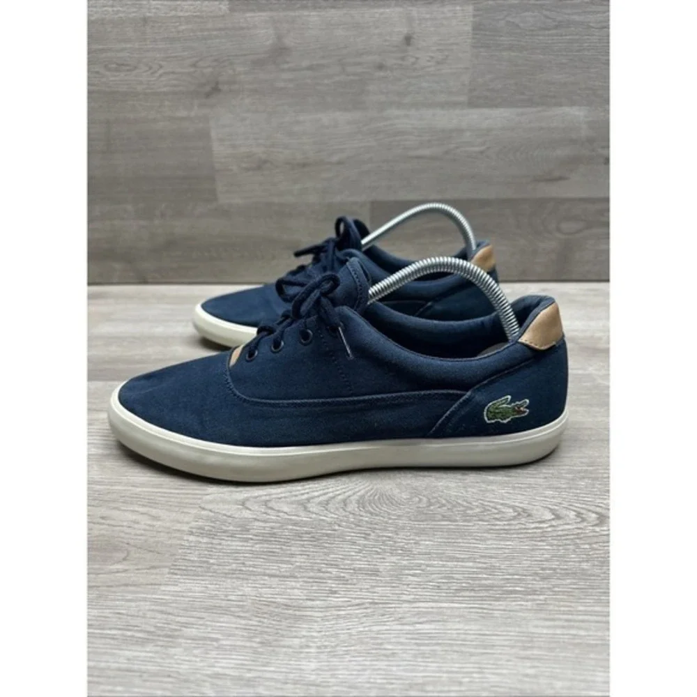 Lacoste Men's Jouer Low Top‎ Canvas Sneakers in Navy Blue. Size 10US 9UK 7-32CAM